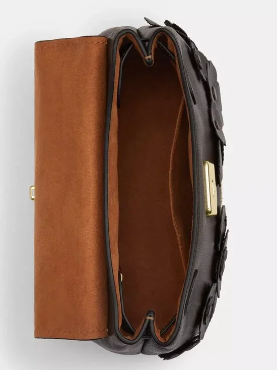 COACH CDY44 Emory Top Handle Bag with Floral Appliqué in Maple *SEALED* - Picture 5 of 10